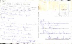 CPA Paris the Arrow of Notre Dame