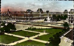 CPA Paris And Its Wonders View on the Place of the Carousel and the palate of the Louvre
