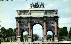 CPA Paris the Carousel of Louvre