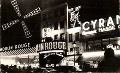 CPA Paris the Moulin-Rouge the Cyrano night