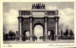 CPA Paris Arc de Triomphe of the Carousel