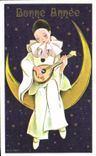 CPSM Bonne Annee Pierrot 