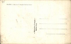 CPA Paris Arc de Triomphe of the Carousel