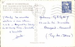 CPA Paris And Its Wonders the point is island of the ISCED the bridge and the public garden of the Archbishop's palace