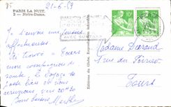 CPA Paris the Notre Dame Night