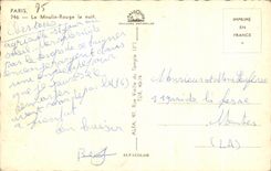 CPA Paris the Moulin-Rouge the Cyrano night