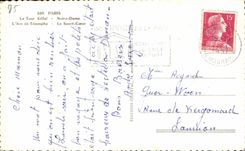 CPA Paris the Eiffel Tower Our Lady Arc de Triomphe the Sacring Heart