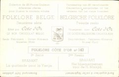 Dimensiones de la imagen del folklore belga del oro el Brabante la guirnalda para la virgen