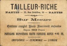 Rich chromo Tailor Street Crebillon Nantes Children