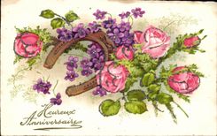 CPA Fantaisie Flowers horseshoe