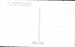 CPA Mantes the Seine and Oise the Seine and the Cathedral