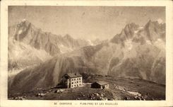 CPA Chamonix Plan Praz Et Les Aiguilles