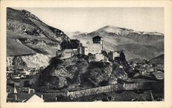 CPA Lourdes the Castle Fort