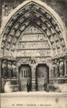 CPA Rheims Cathedral Small Gate