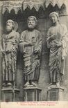CPA Cathedral of Rheims Septentrional Gate Statues of apostles to the porch of left