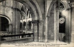 CPA Caen interior de la interseccion de Church St Etienne de camaras acorazadas