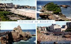 CPSM Souvenir De Biarritz 