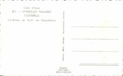 CPA dimensiona el azul de Hyeres las palmeras de Costebelle el interior del ND de la consolacion