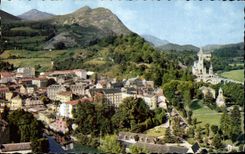CPA Lourdes the Basilica View