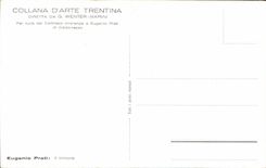 CPA Collana D'Arte Trentina Diretta Wenter Marini Eugenio Prati Il timore