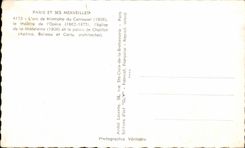 CPA Paris And sus maravillas Arc De Triomphe del teatro del carrusel de la opera Church de la Madeleine