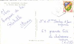 CPA La Rochelle el rio en el cisne de los parques