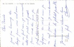 CPA Mans the Sarthe and Quays