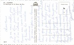 CPSM Lourdes the Basilica and Gave of Pau