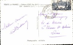 CPSM Biarritz Le Rocher