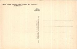 CPA Caen Malherbe College the Refectory Abbey with the men