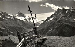 CPA Evolene Les Hauderes La Double Croix de Nivaz