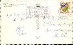 CPA Paris the Apse of the Notre Dame Cathedral