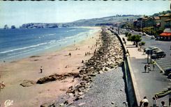CPSM Hendaye the Beach Towards the 2 twins