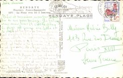 CPSM Hendaye the Beach Towards the 2 twins