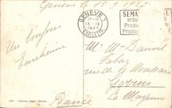 CPA Geneva Qual of Mont Blanc