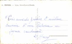 CPA Poitiers Church Notre Dame la grande