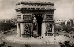CPA Paris L'Arc de Triomphe