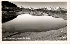 CPA Mountain of Large Russet-red the Lake Besson