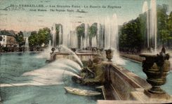 CPA Versailles Large Water the Basin of Neptune