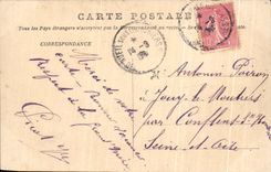 CPA Lourdes the Funicular Train station Higher