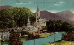 CPA Lourdes the basilica and Swimming pools