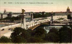 CPA Paris the Bridge Alexandre III the Esplanade and the Hotel of Invalides