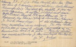 CPA Collioure Seen of the City by Heavy weather