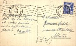 CPA Lourdes Seen from of the Castle Fort