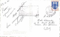 CPA Lourdes Seen of the strong castle