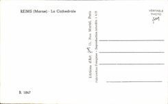 CPA Rheims the Cathedral