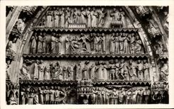 CPA Rheims Cathedral Tympanum of the Northern Gate