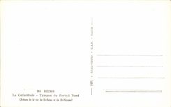 CPA Rheims Cathedral Tympanum of the Northern Gate