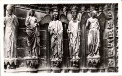 CPA Rheims Cathedral Tympanum of the Northern Gate