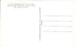 CPA Rheims Cathedral Tympanum of the Northern Gate